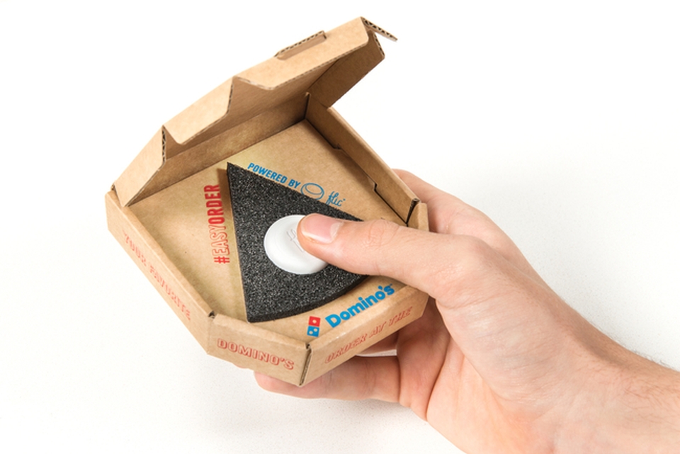 Domino’s Easy Order button
