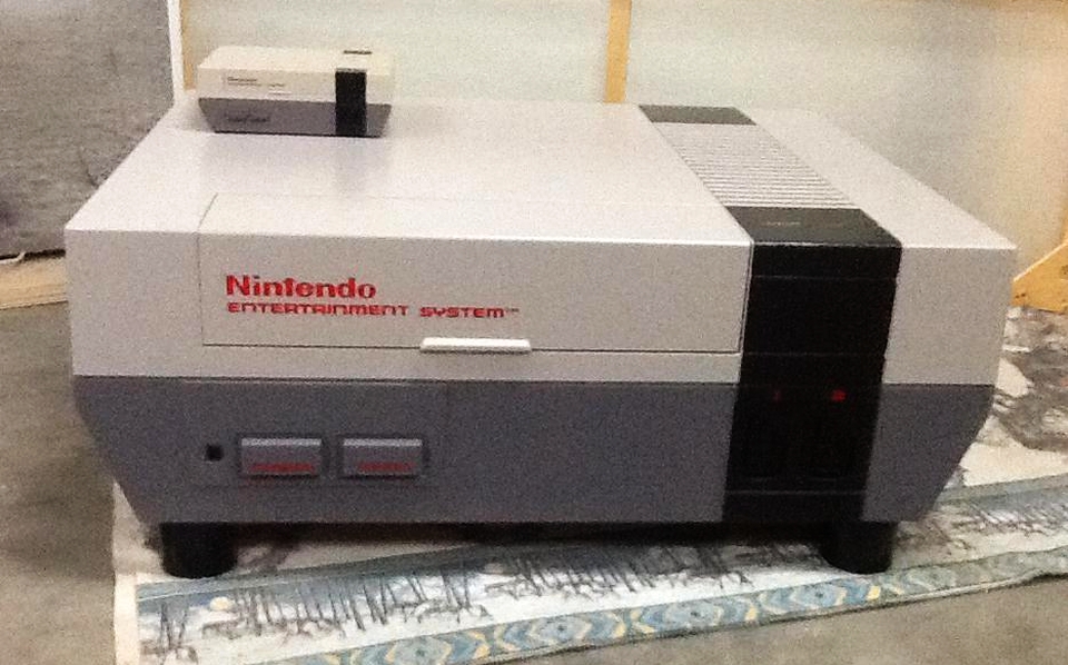 Man builds Nintendo console table to raise funds for charity
