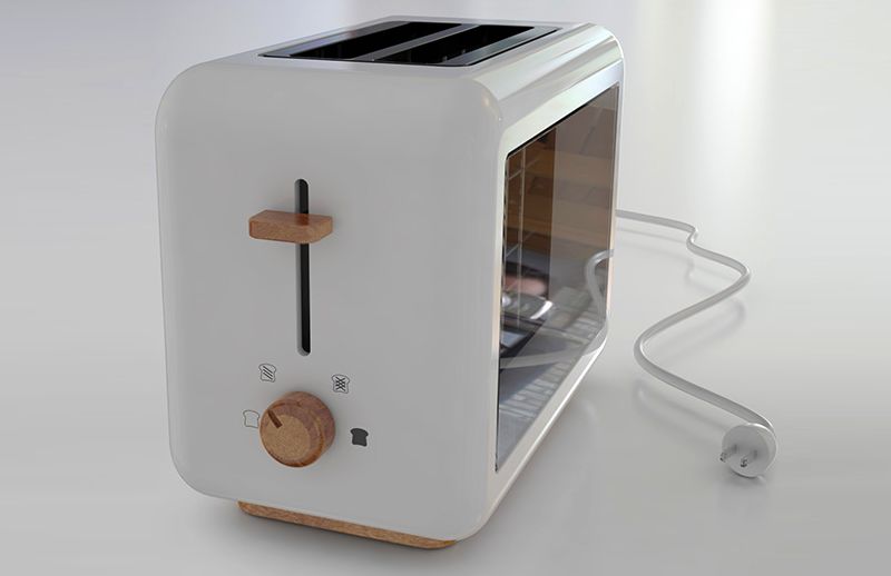 Transparent toaster