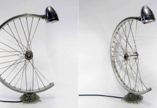 Bicycle parts desk lamp