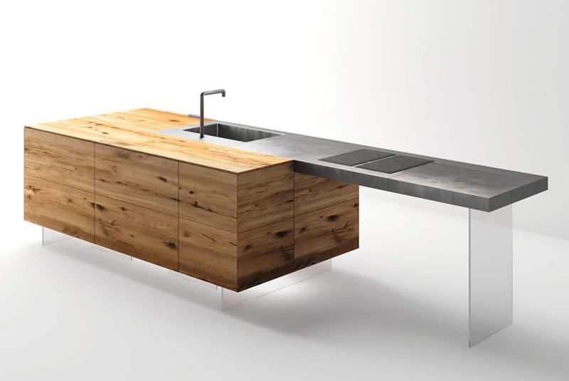 Steel Kitchen Worktop Table Makes Cooking A Seamless Task