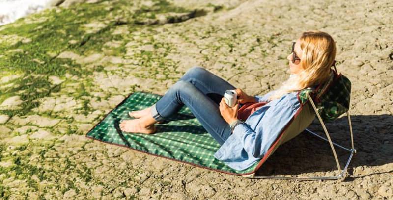 Meadow Rest Waterproof Lounger Blends Mat And Chair Into One