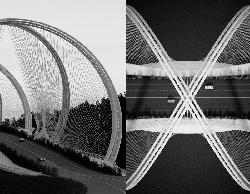 Slim shaped to minimise use of steel