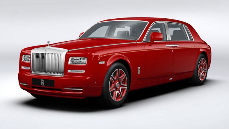 Custom-made Rolls Royce Phantoms providing luxury transportation