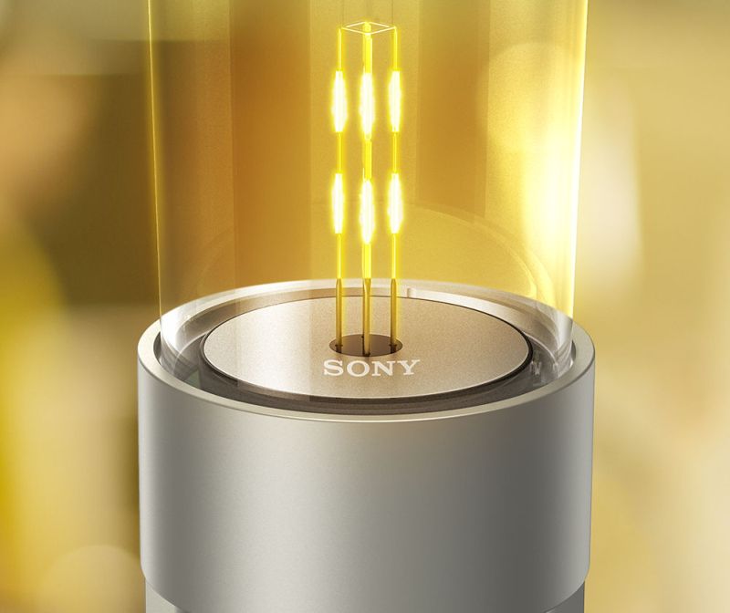 LED filament with platinum body