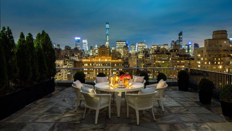 Stunning private rooftop terrace with amazing cityscape
