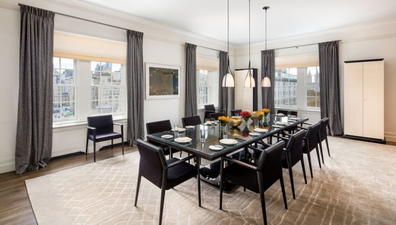Large dining table with 24 people sitting capacity