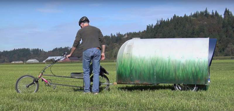 Pedal-powered home for adventure seekers