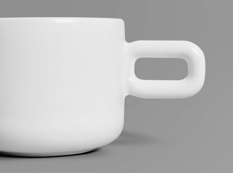 Cup designed to match with spoon