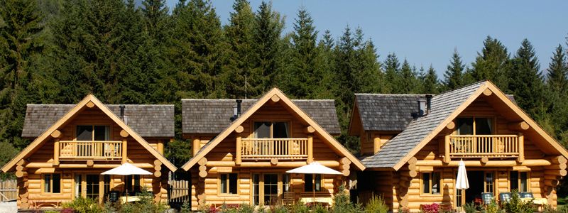 Three distinct cabins