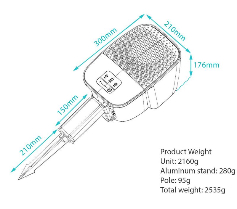 Perfect dimensions and weight make it portable device