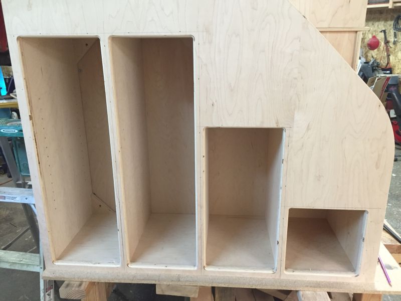 Staircase after rounding and routing process