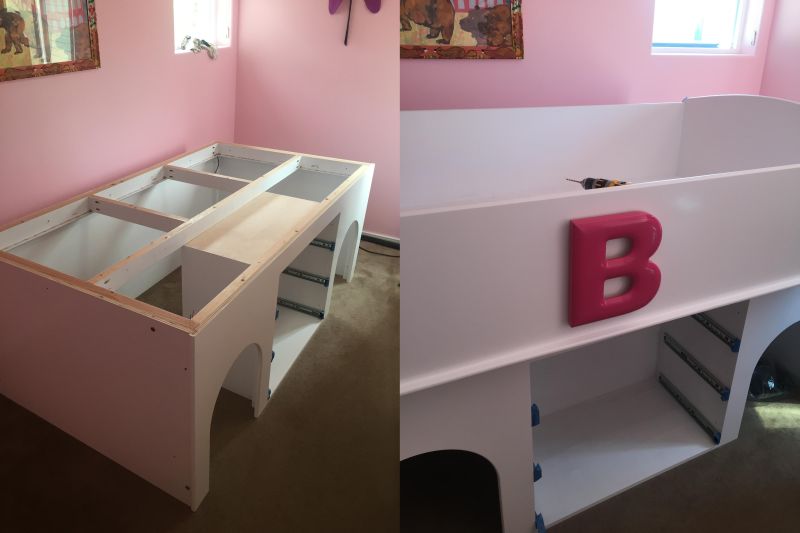 Assembling all pieces of the design at home