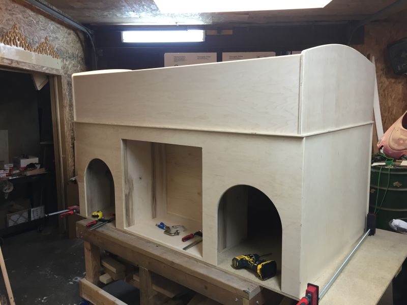 Clamped the tunnel to top piece as to maintain stability