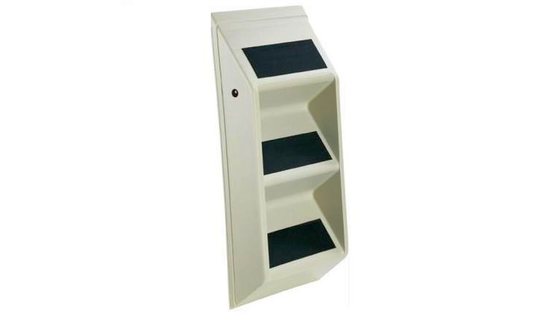Foldable pet step includes rubberized three steps to comfort your short-legged, old or sick pets
