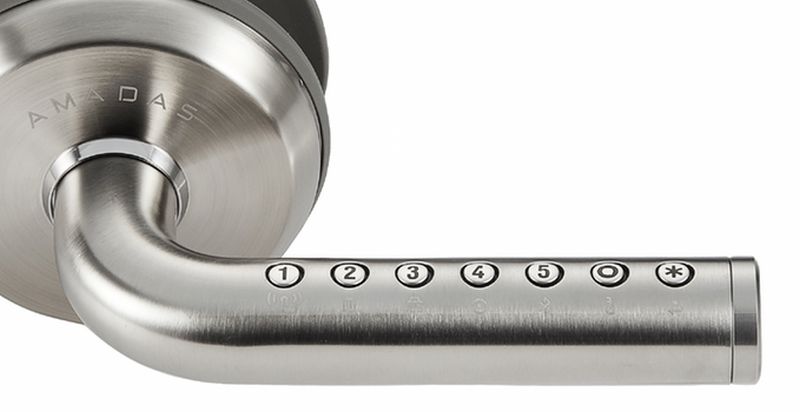 Amadas smart Lever lock with touch and push buttons