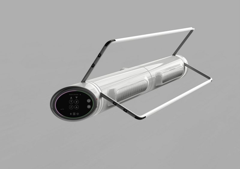 Cylindrical body rotates around its central axis