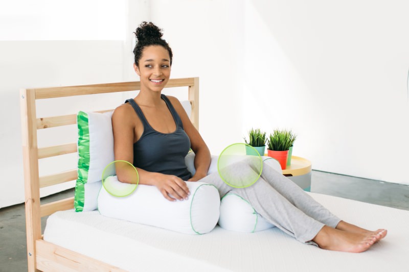 While sitting or sleeping the pillows relax your body muscles