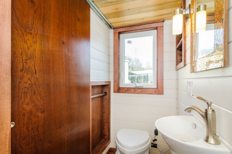 A toilet with in the bathroom