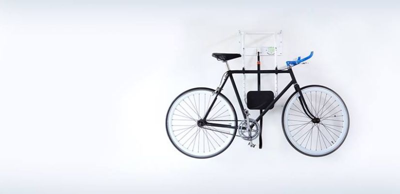 Attach your bike to it to store it in vertical space of your room