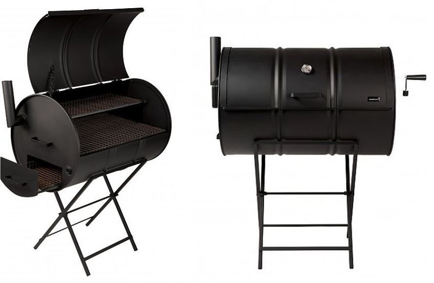 Ongekend Drumbecue Charcoal BBQ Smoker Made From Gallon Oil Drum VD-93