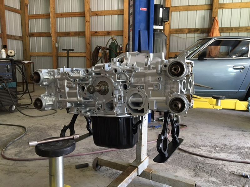 Assembling all painted engine parts