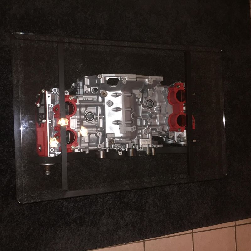 Engine Glass Coffee Table - V10 Engine Coffee Table Engine Coffee Table Automotive Decor Car Part Furniture : V8 engine block coffee table with led lights.