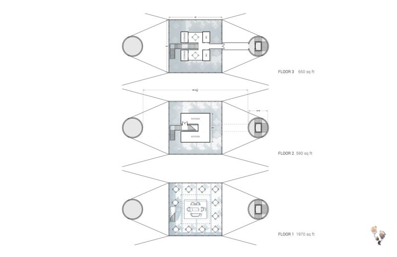 Floor plan of the design