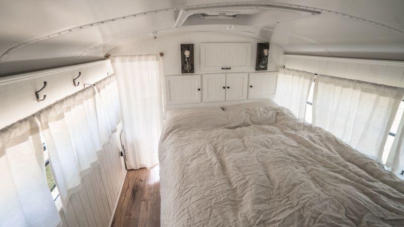 old bus into mobile home