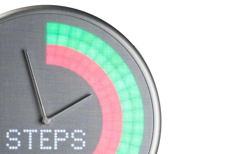 Full-color LEDs integrated behind the clock face to display notifications colorfully