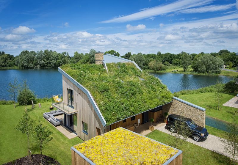 Vacation home surrounded with lakes and greenery
