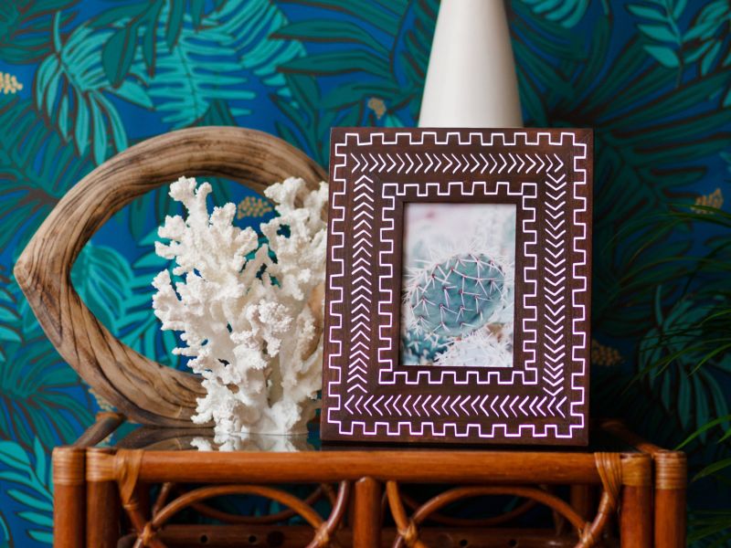Bohemian-chic styled picture frames by Alyse Rodriguez