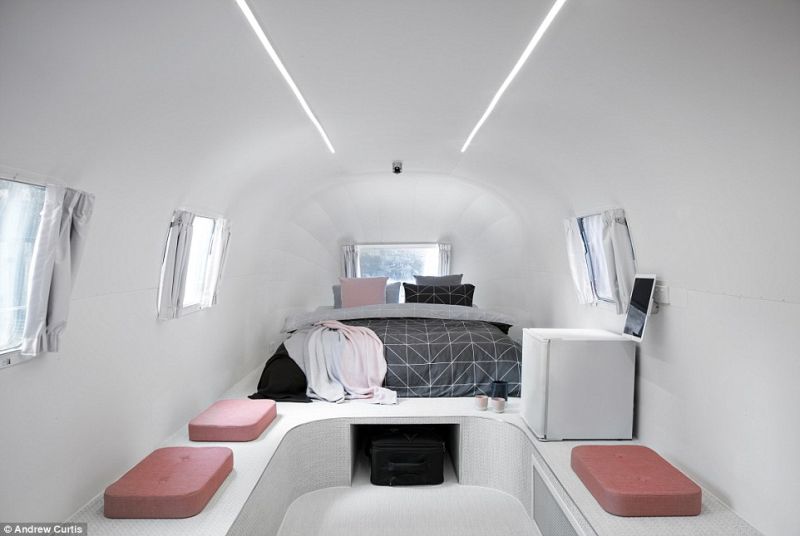 Mere facilities in a light-accented interiors
