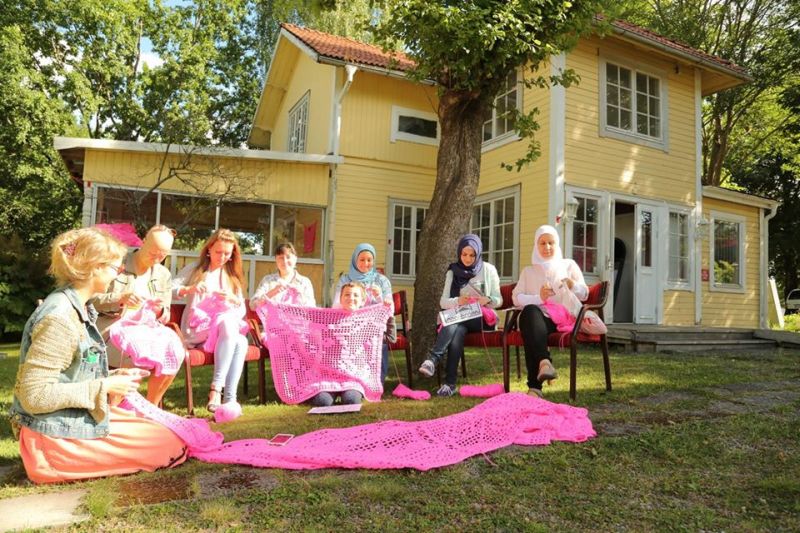 Worked with refugee women from Syria and Ukraine