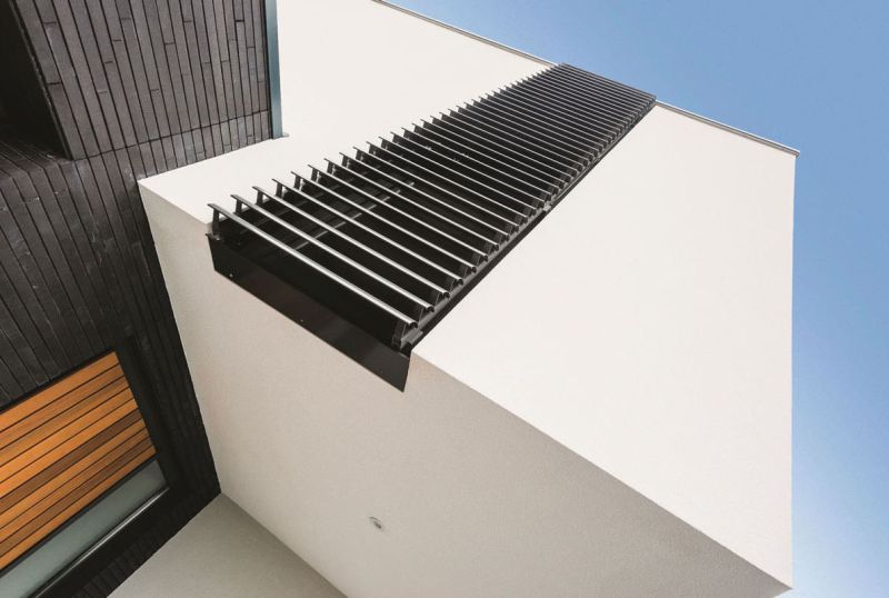 Aluminum-made shutters are stable and aesthetic