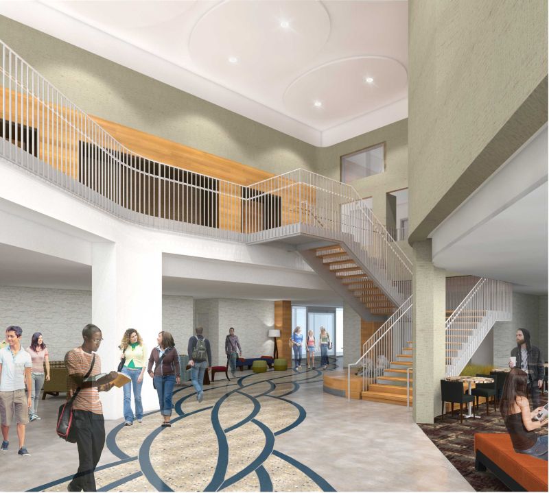 Spacious and comfortable lobby and living areas