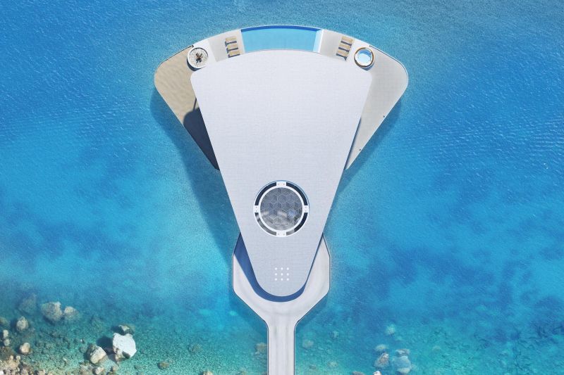 Features a stingray tail like driveway