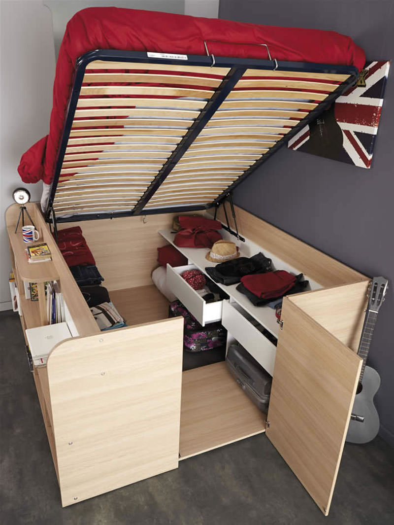 Walk In Closet Beds For Small Apartments Design Ideas