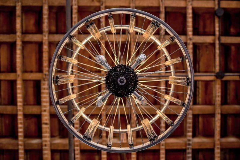 Attach bike chain pieces to give it a elegant look