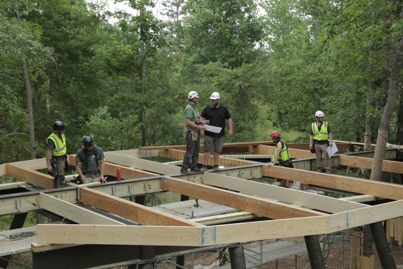 Pete nelson designs a spectacular treehouse for Camp Southern Ground of Zack Brown