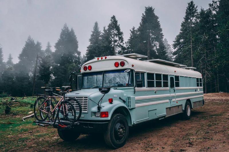 Adventure or Bust school bus conversion
