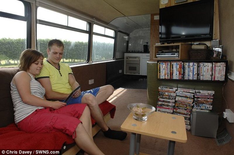 Double decker bus home