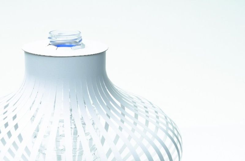 Turn bottle into a fat or skinny vase using it