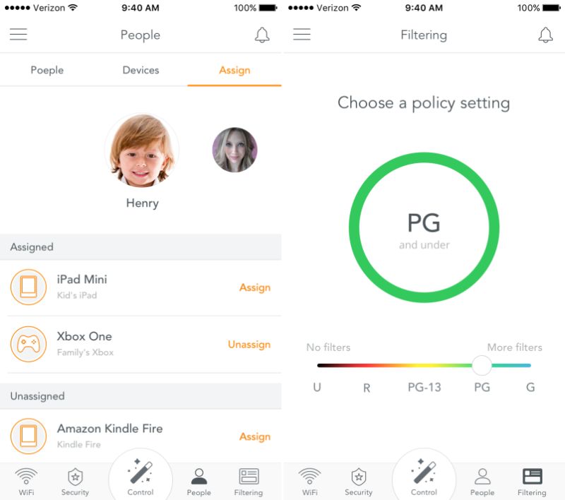 Keep a check or filter content for children