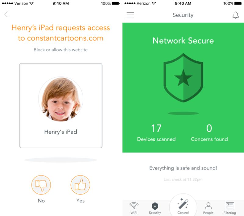 Built-in security features