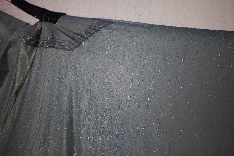 Water resistant hammock shelter