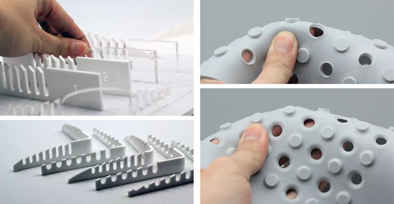It has special structures for holding things in one place
