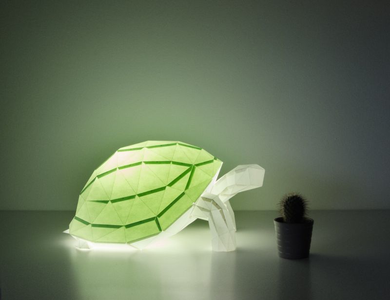 This tortoise shaped lamp is dubbed as Fred