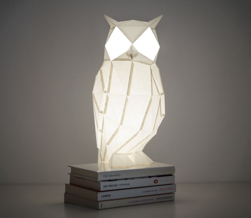 Origami Inspired Wildlife Paper Lamps For Your Desk