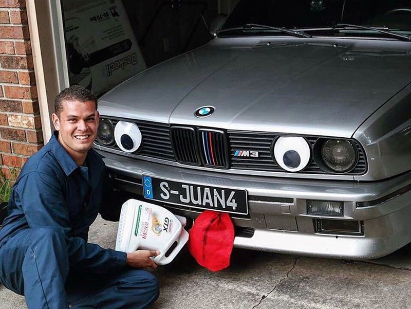 Loves to take care of his car